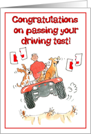 Congratulations on passing your driving test! card