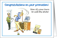 Congratulations on your promotion - now its your turn to call the golf shots! card