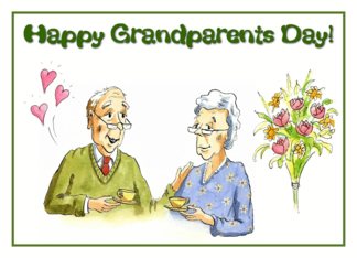 Happy grandparents...