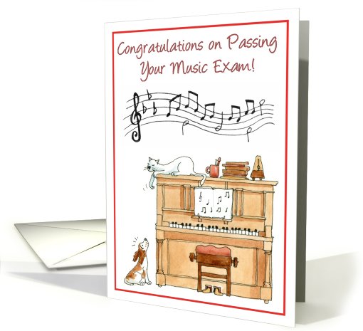 Congratulations on passing your music exam card (764141)