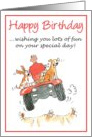 Happy Birthday - Wishing you lots of fun on your special day! card