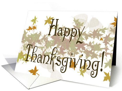 Thanksgiving Leaves card (869561)