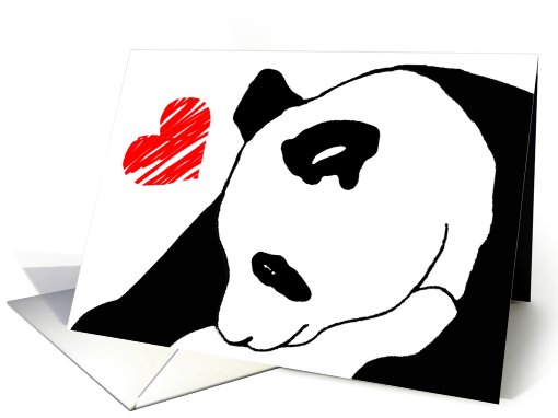 Panda with Love card (667884)