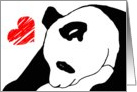 Panda with Love card