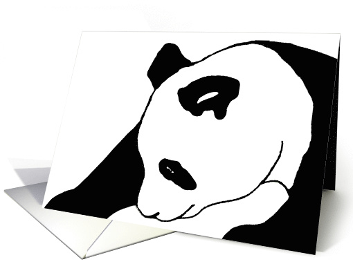 Panda bear card (667885)