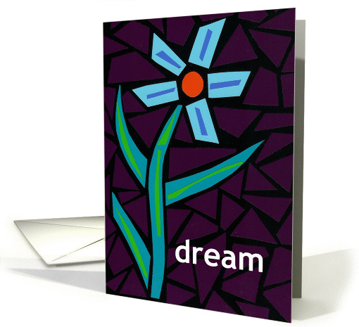 dream, floral mosaic card (658979)