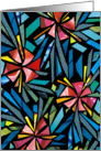 floral mosaic card
