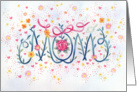 Happy Mother’s Day Vine and Flowers Mom card