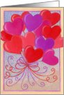 Heart Bouquet Colorful Valentine Balloons card