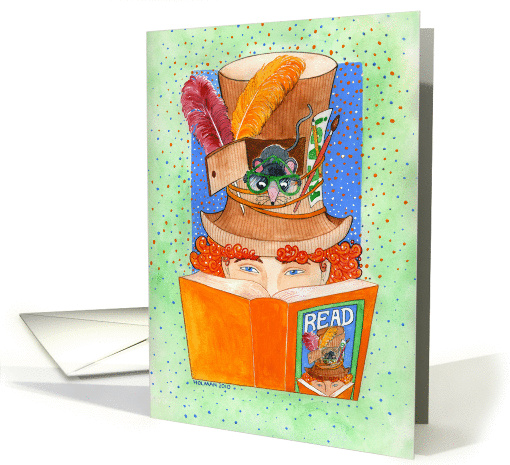 Reading Mouse Note card (660458)
