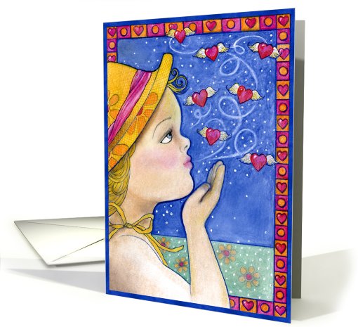 Miss You Kisses card (661580)