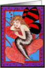Butterfly in Love card