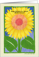 Sunflower Mother-in-Law Birthday card