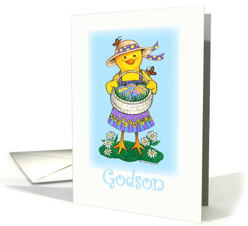 Easter Chick Happy Easter Godson card (782028)