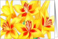 Yellow Lilies Note card