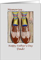 Father’s Day Dad Daddy’s Shoes Memories card