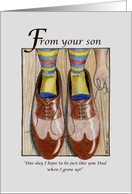 Father’s Day Dad Daddy’s Shoes card