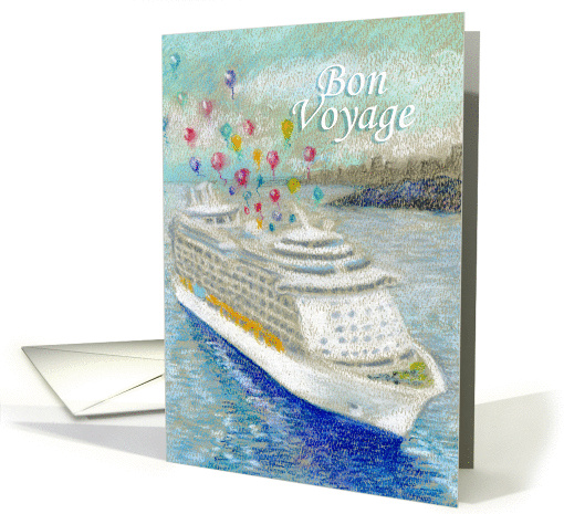 Bon Voyage Cruise Ship Balloon Release card (887010)