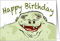 Birthday, Cartoon Slob card