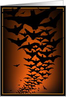 Halloween bats card
