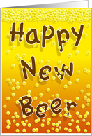 Happy New Beer card