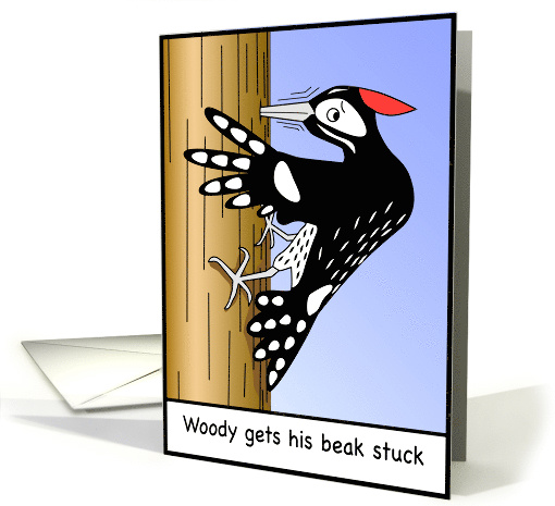 Woodpecker card (663671)