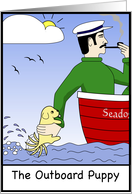 Outboard puppy card