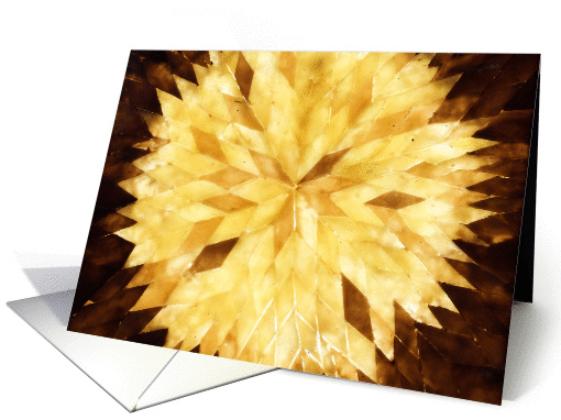 Yellow Floral, Blank Note card (662999)