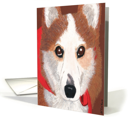 Pembroke Welsh Corgi Any Occasion, Blank Note card (666036)