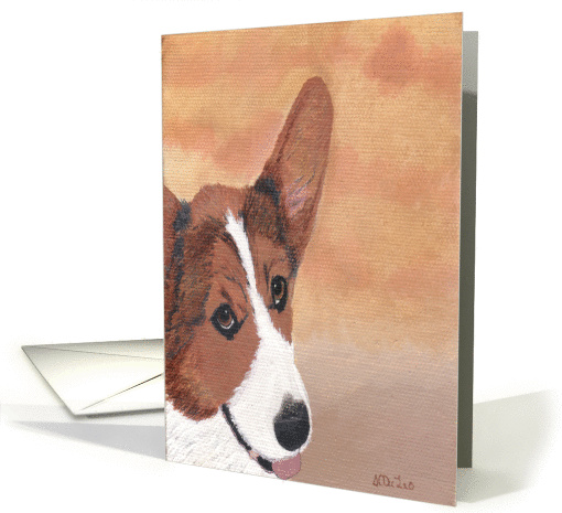 Pembroke Welsh Corgi Any Occasion, Blank Note card (666041)