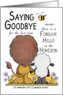 Customizable Name, Sorry for Your Loss,Saying Goodbye,Lion & Lamb card