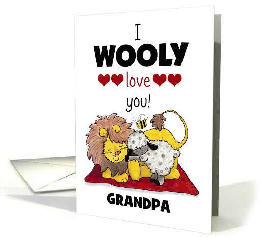 Customizable Happy Birthday for Grandpa, I Wooly Love... (1567468)