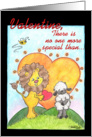 Happy Valentine’s -Lion and Lamb- No One More Special Than Ewe card
