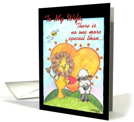Happy Valentine's for wife -Lion and Lamb- No One More... (754445)