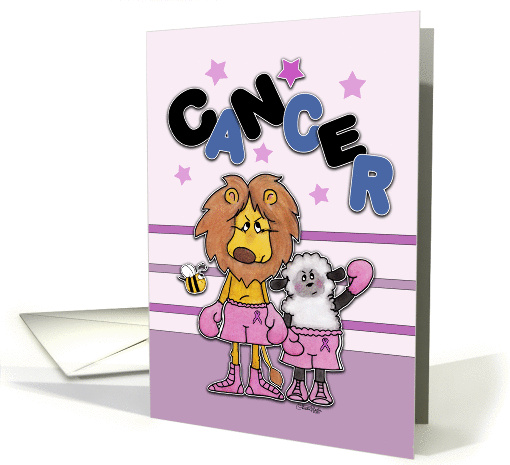 Get Well For Cancer Patient-Lion and Lamb -Make Cancer... (877989)