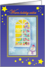 white Christmas night card