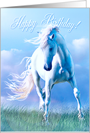 White Horse Fabuloso, Happy Birthday card