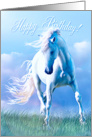 White Horse Fabuloso, Happy Birthday card