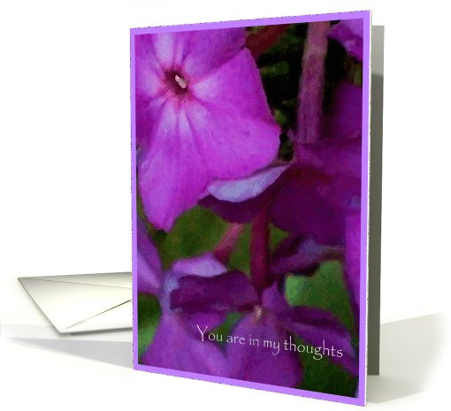In My Thoughts - Purple card (666768)