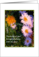 Thinking of You Sunshine Card