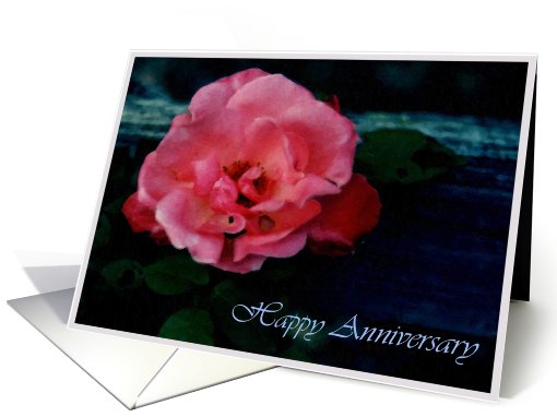 Rose and Rail Anniversary card (691107)