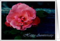 Rose and Rail Anniversary Card
