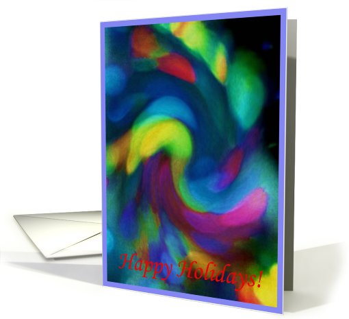 Colorful Happy Holidays card (698077)