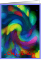 Colorful Happy Holidays Card