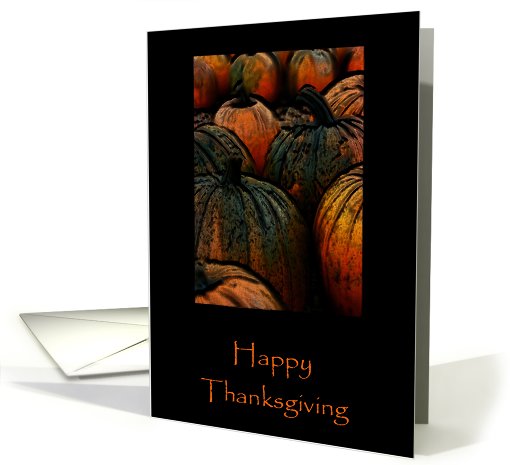 Velvet Pumpkins Thanksgiving card (698116)