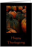 Velvet Pumpkins Thanksgiving Card