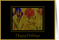 Tapestry Happy Holidays Card