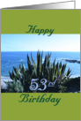 Birthday, 53rd, Century plant, poem card