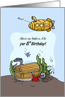 8th Birthday - Pirates Treasure Chest card