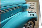 Father’s Day, for Uncle, Hot Rod Photograph, Humorous card